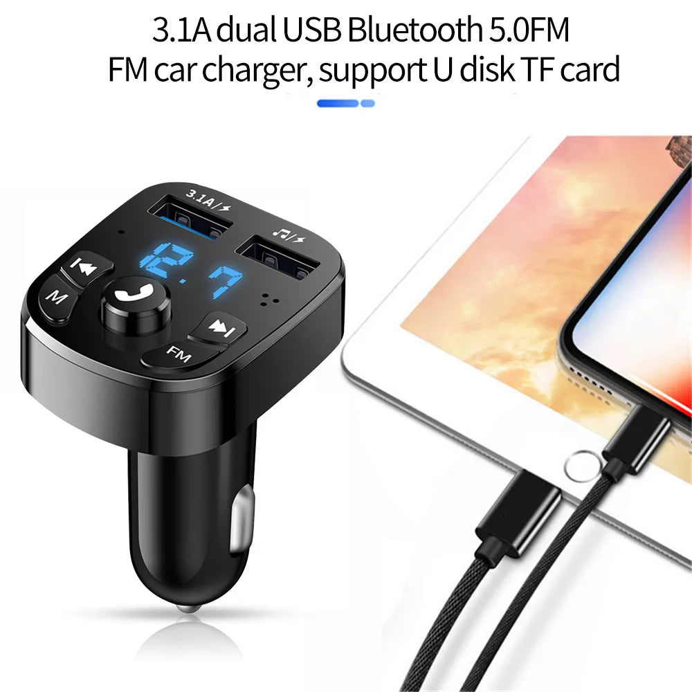 Bluetooth 5.0 FM Transmitter Car Charger
