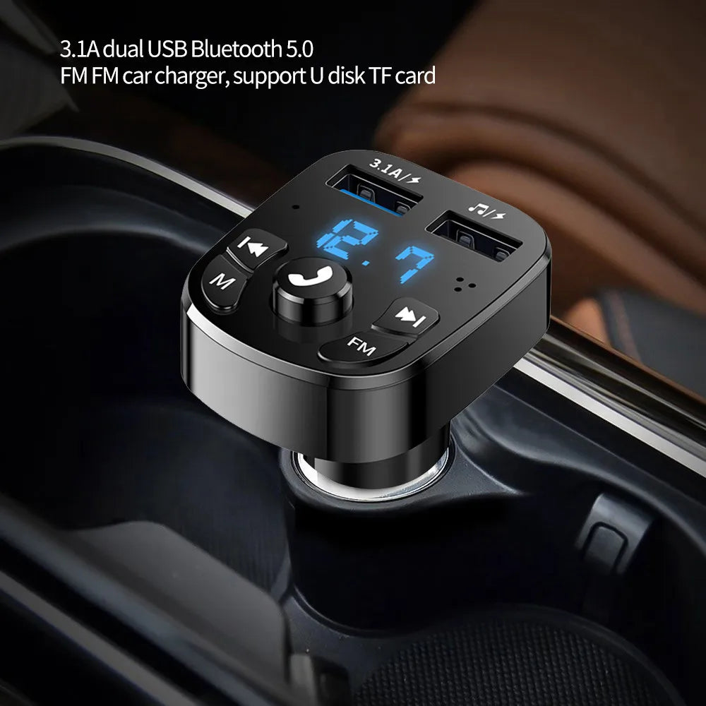 Bluetooth 5.0 FM Transmitter Car Charger