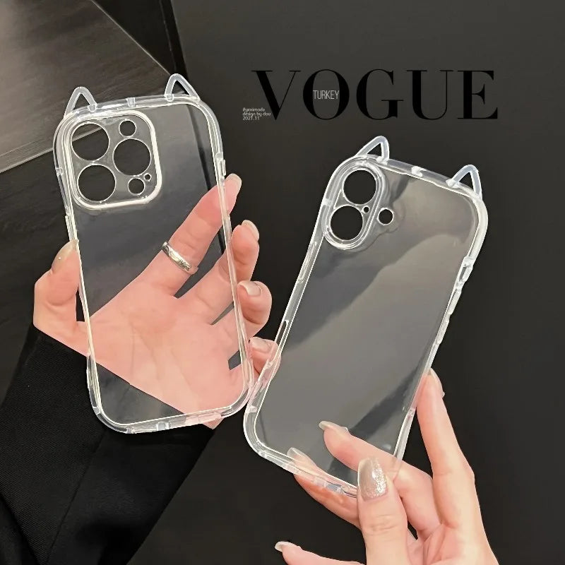 Cute Cat Ear Silicone Case