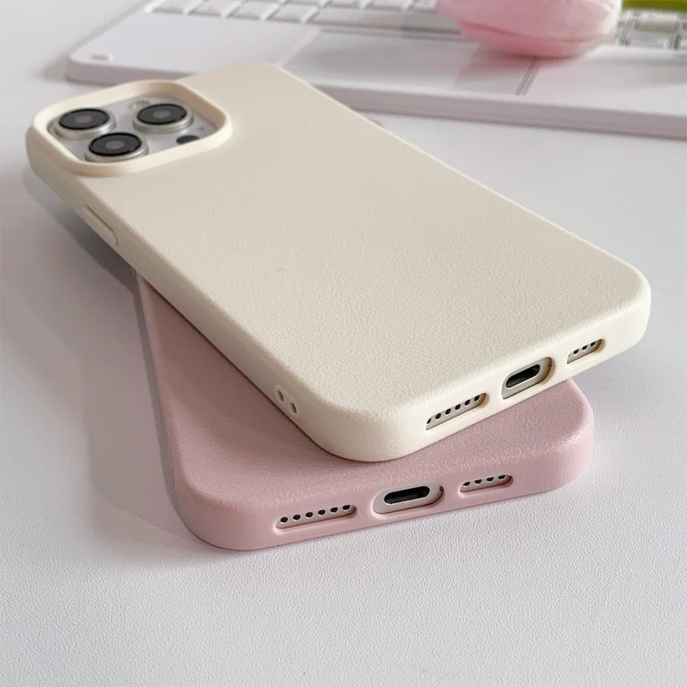 Leather Shockproof iPhone Case