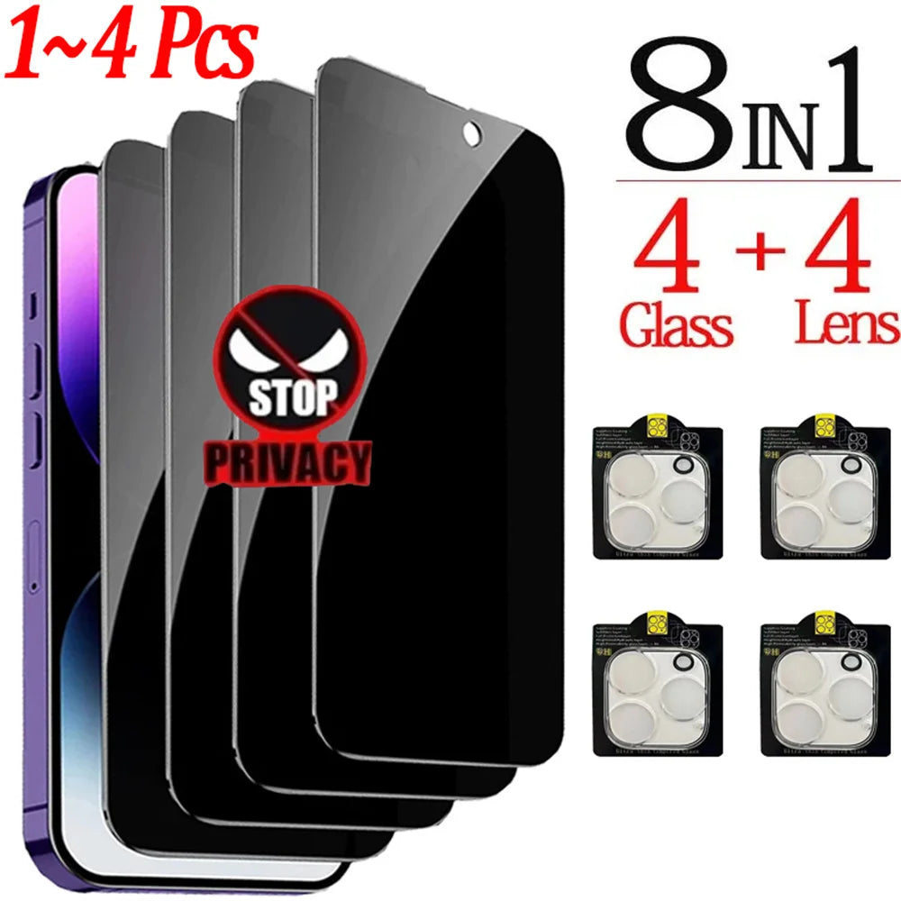 iPhone Privacy Screen Protector (1–4 Pack)