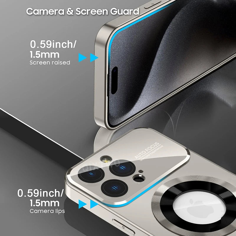 Luxury MagSafe Glass Case