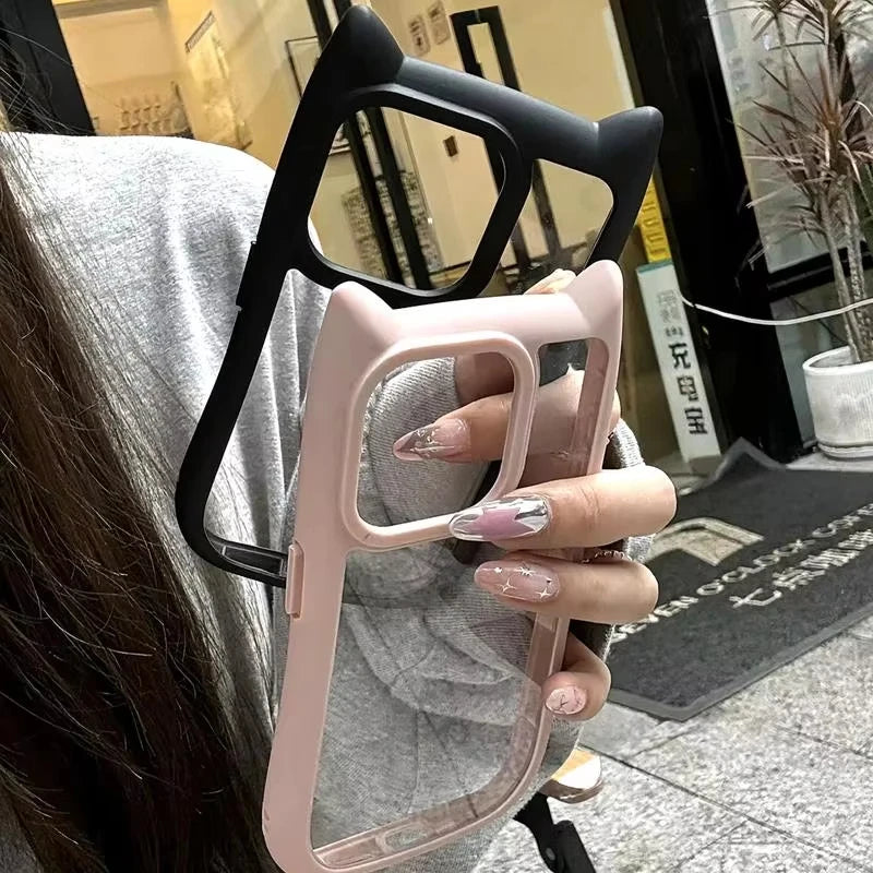 Cute Cat Ear Clear Case