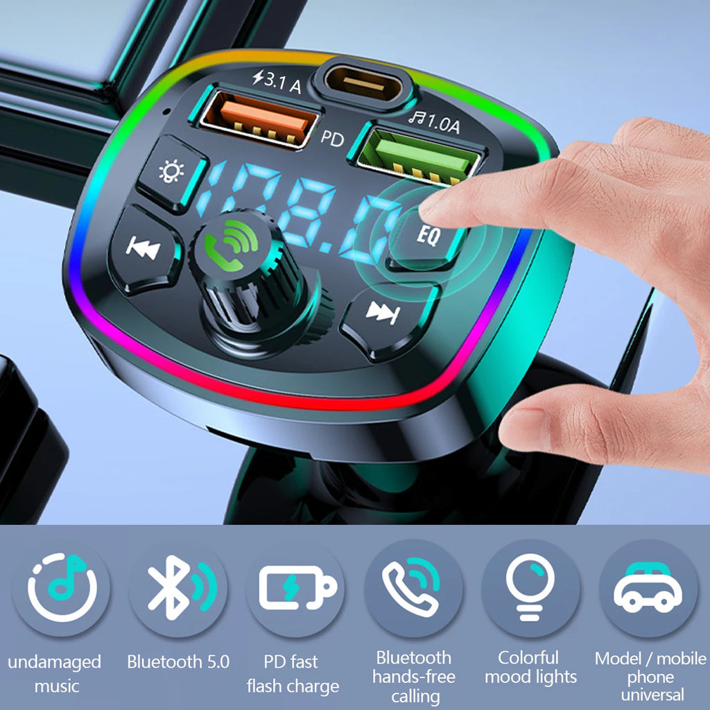 Bluetooth FM Transmitter Car MP3 Charger