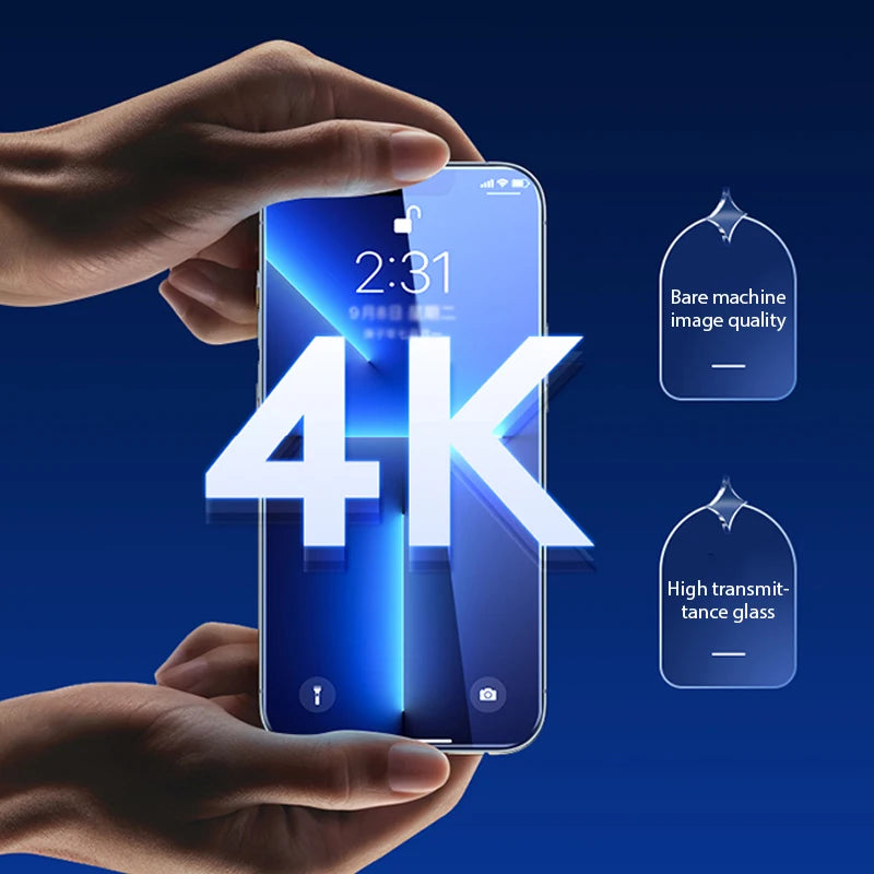 iPhone Tempered Glass Screen Protector (4-Pack)