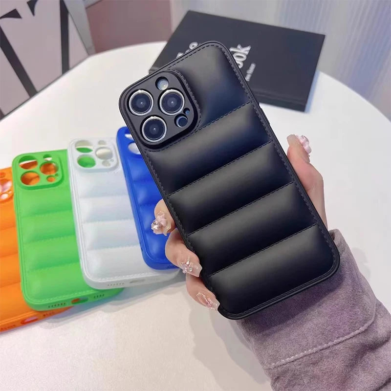 Puffer Style Silicone Case