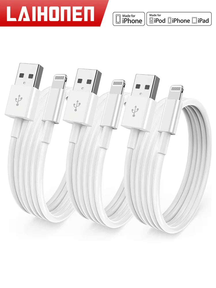 iPhone Lightning Cable (1–3 Pack)