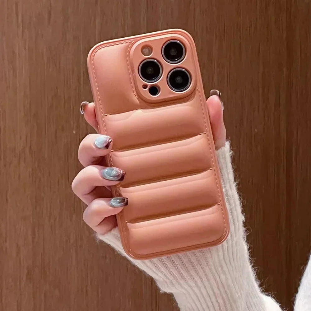Puffer Style Silicone Case