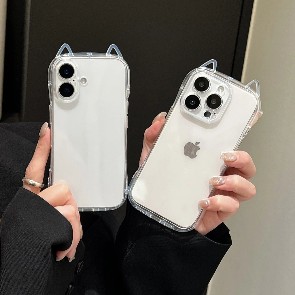 Cute Cat Ear Silicone Case