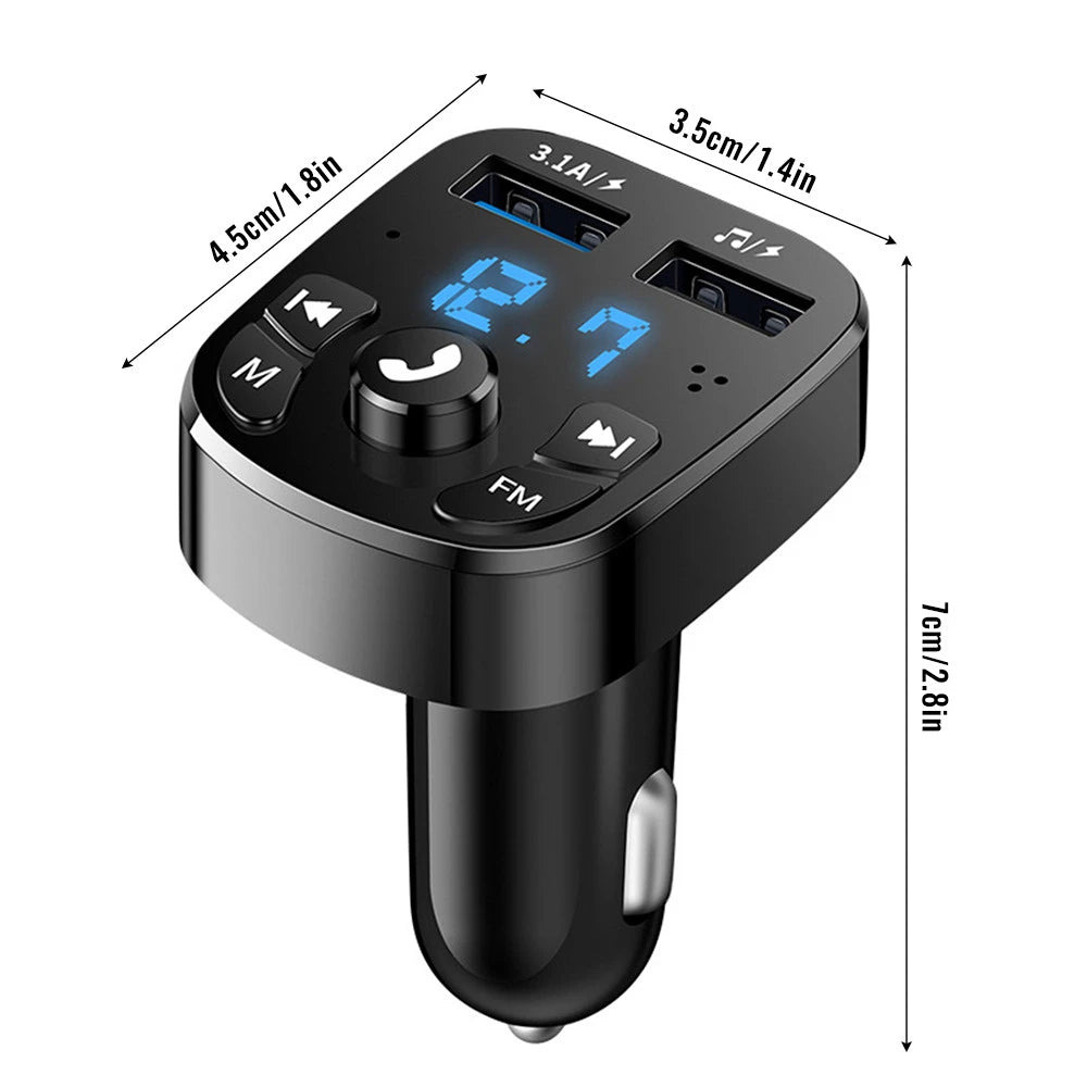 Bluetooth 5.0 FM Transmitter Car Charger