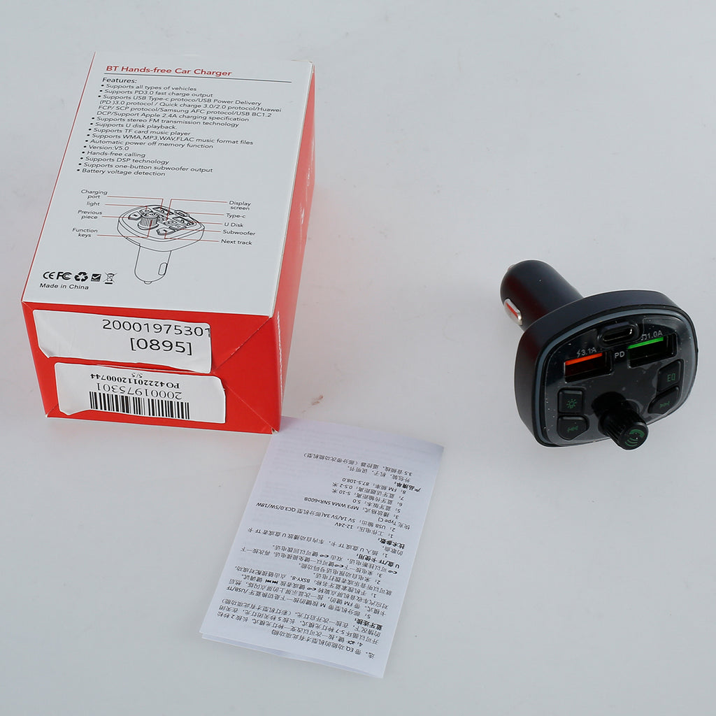 Bluetooth FM Transmitter Car MP3 Charger