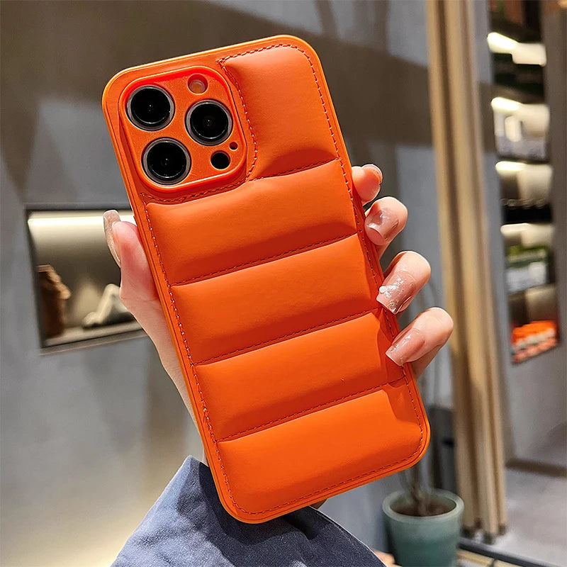 Puffer Style Silicone Case
