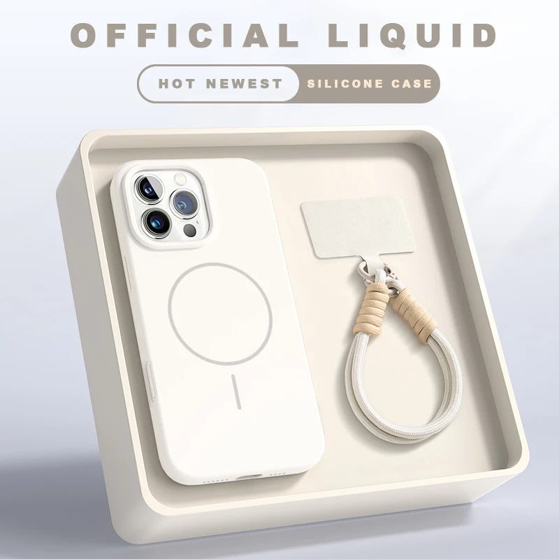 MagSafe Silicone Case with Strap