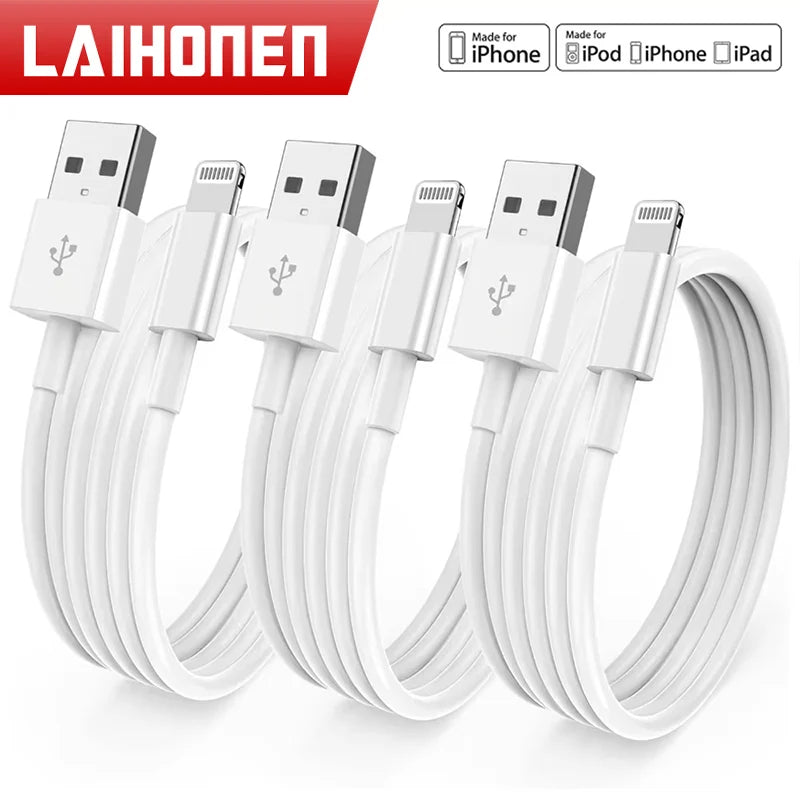 iPhone Lightning Cable (1–3 Pack)