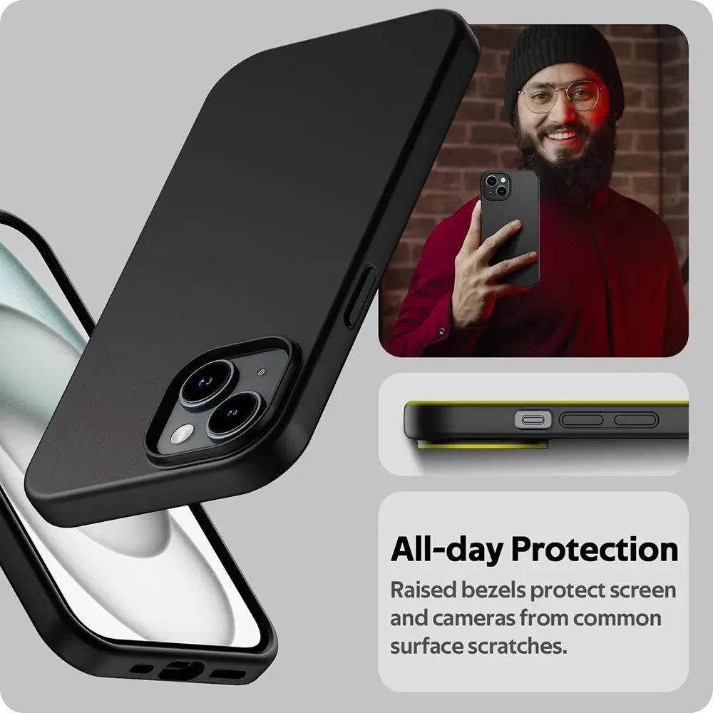 Matte Black Silicone Case