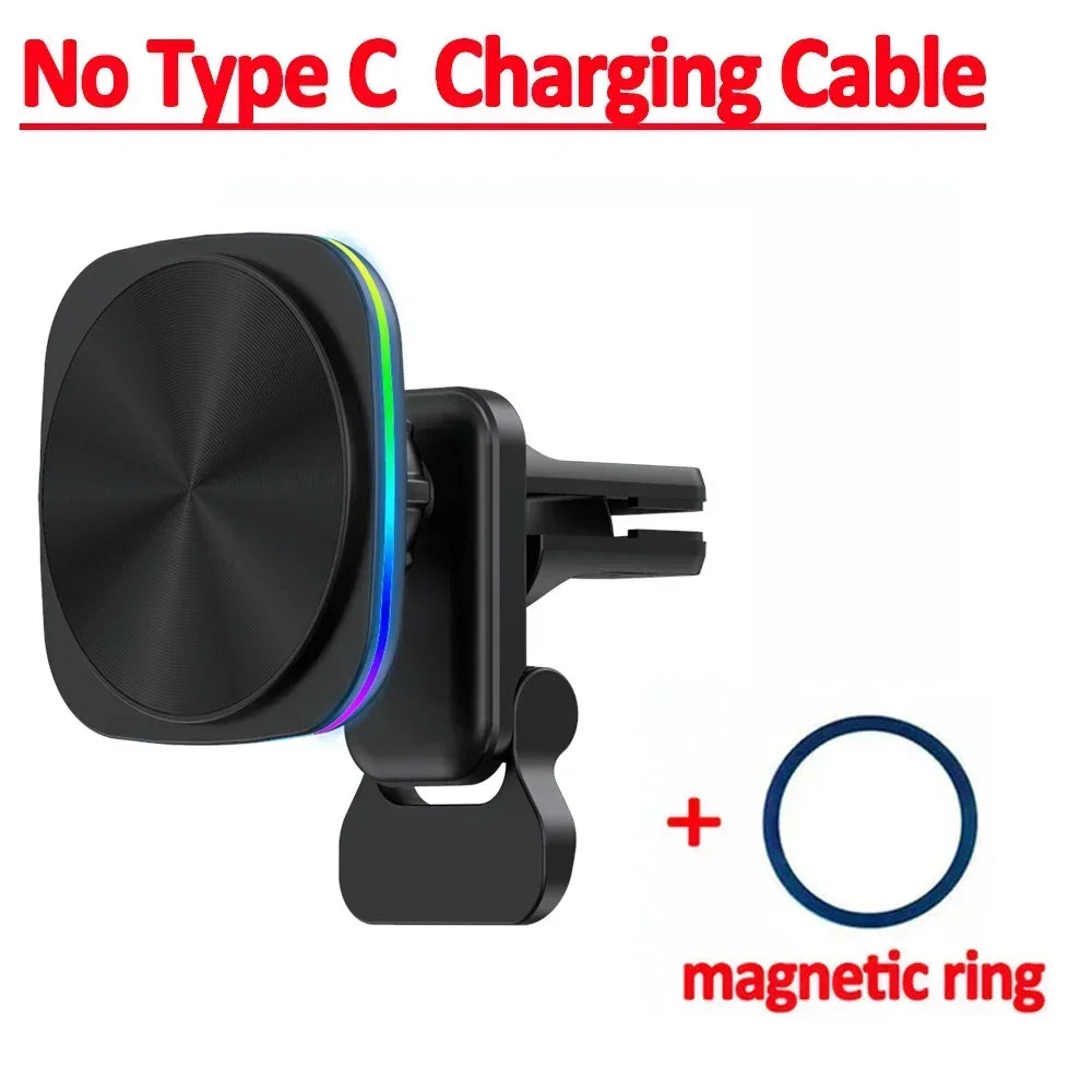 Magnetic Car Wireless Charger Holder (RGB)