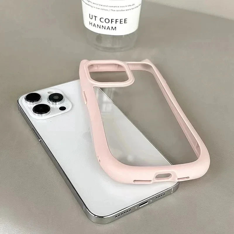 Cute Cat Ear Clear Case