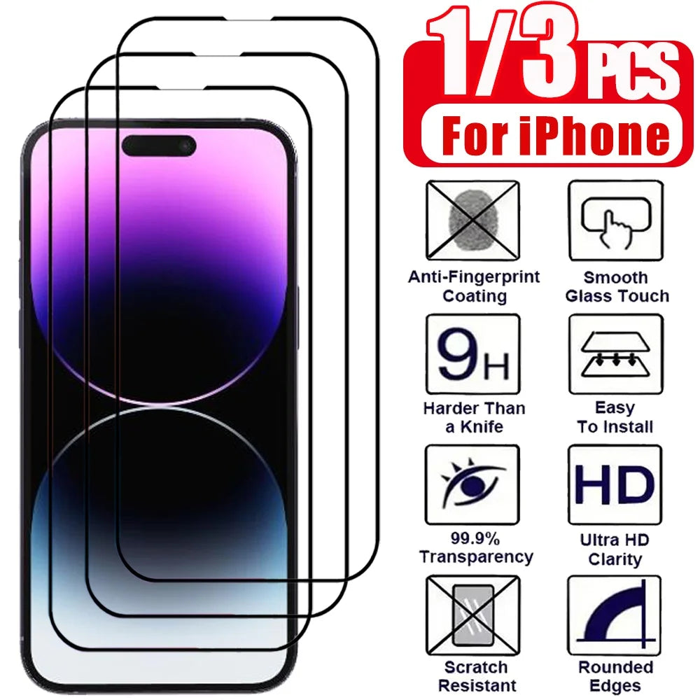 HD Tempered Glass (1–5 Pack)