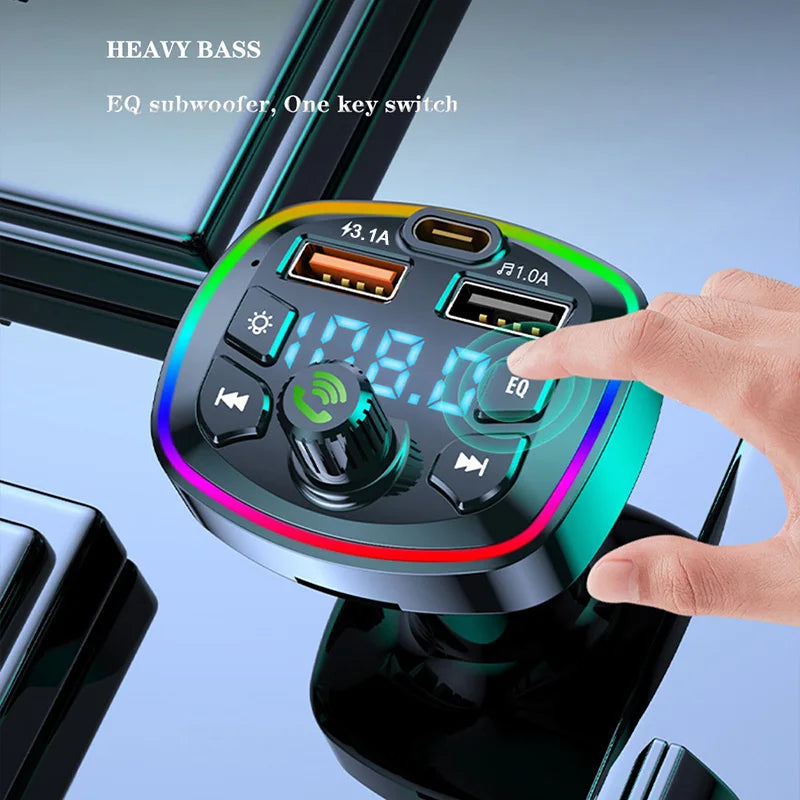 Bluetooth 5.0 FM Transmitter Car Charger