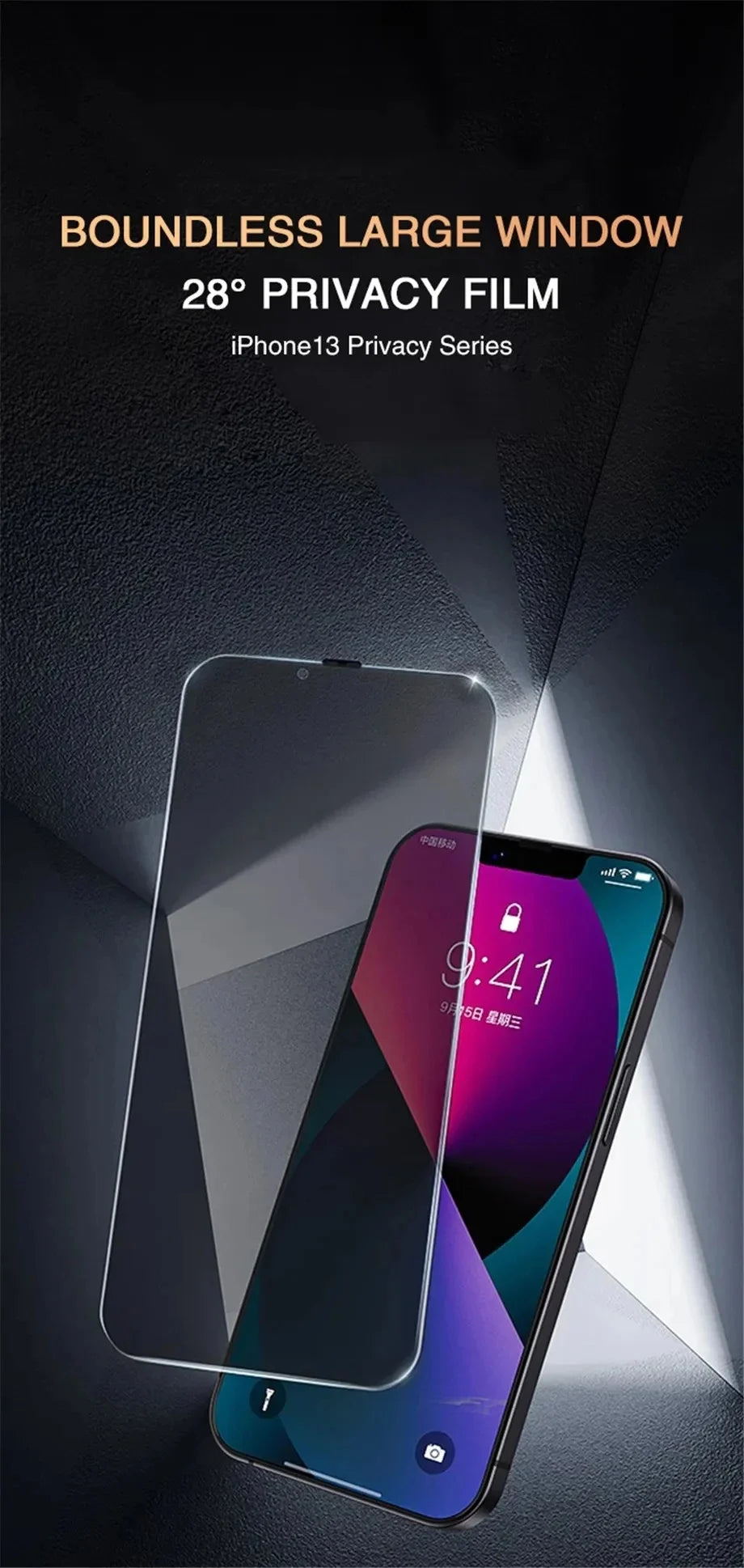 iPhone Privacy Screen Protector (1–4 Pack)