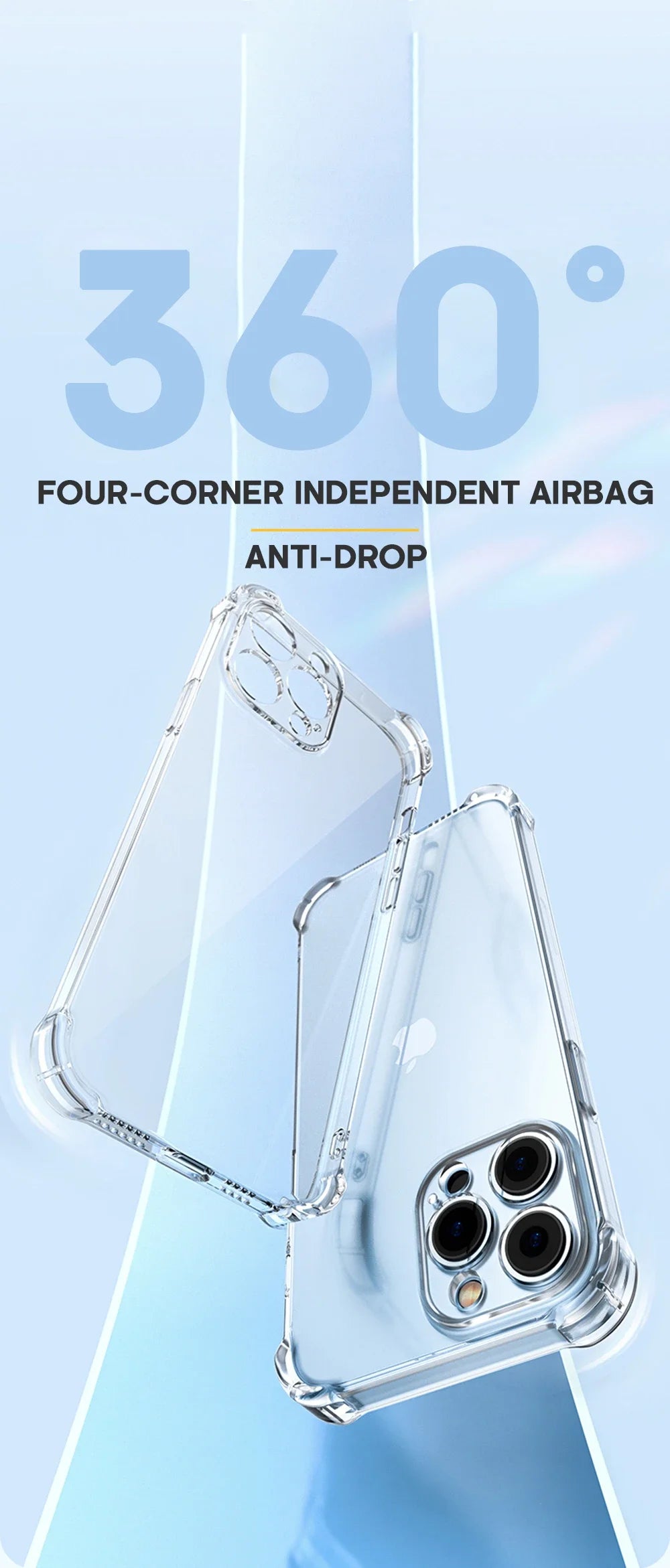 Clear Shockproof Lens Case