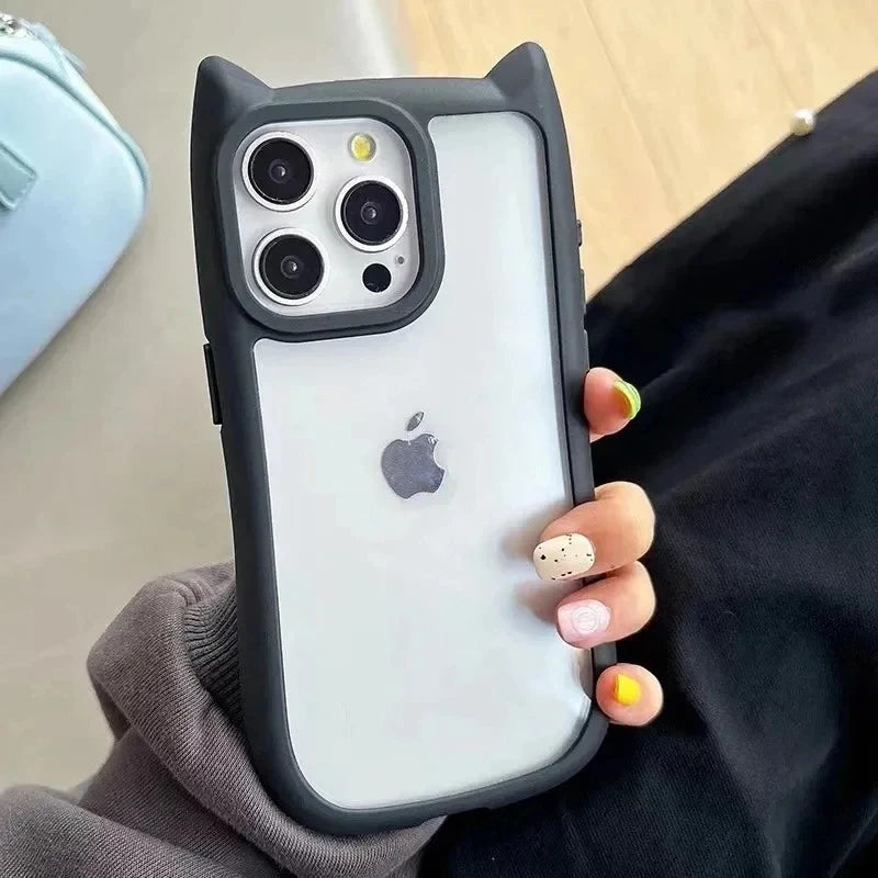 Cute Cat Ear Clear Case