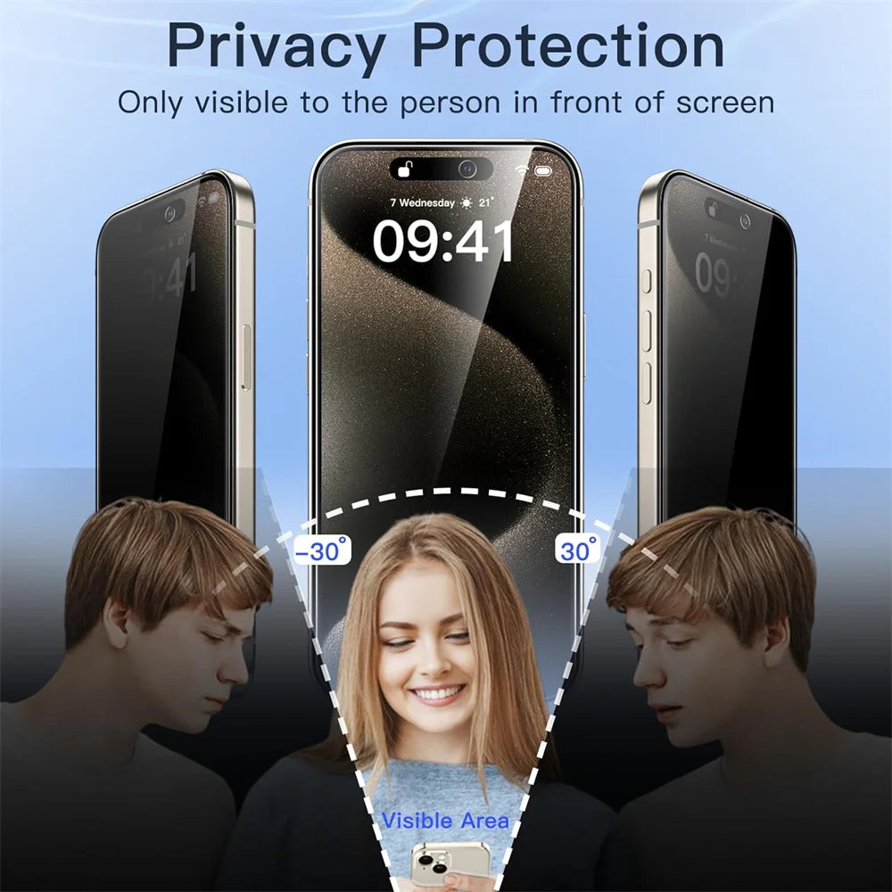 iPhone Privacy Screen Protector (1–4 Pack)