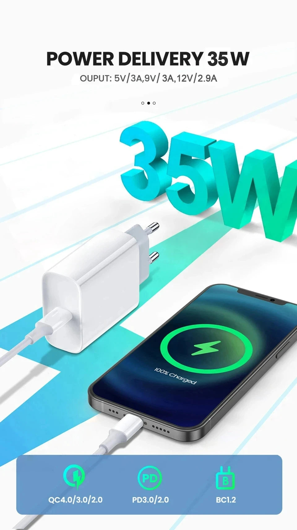 35W USB-C PD Fast Charger
