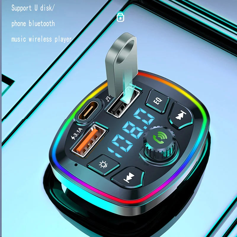 Bluetooth 5.0 FM Transmitter Car Charger