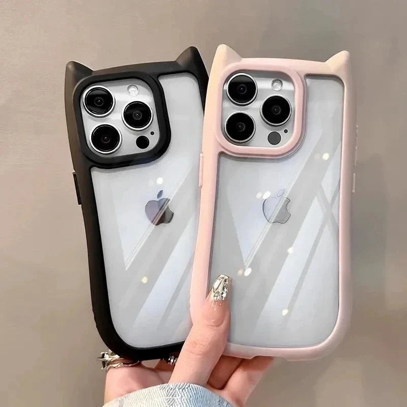 Cute Cat Ear Clear Case
