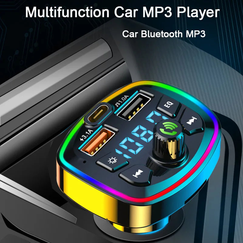 Bluetooth 5.0 FM Transmitter Car Charger