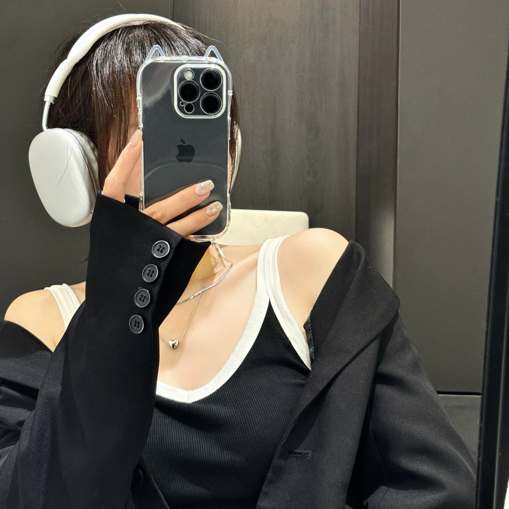 Cute Cat Ear Silicone Case