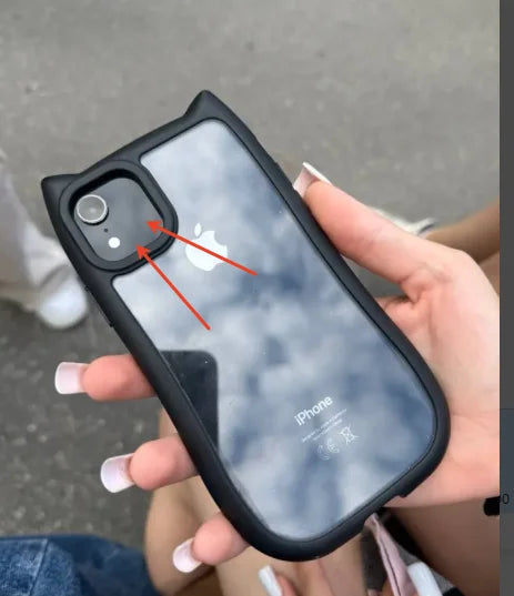 Cute Cat Ear Clear Case