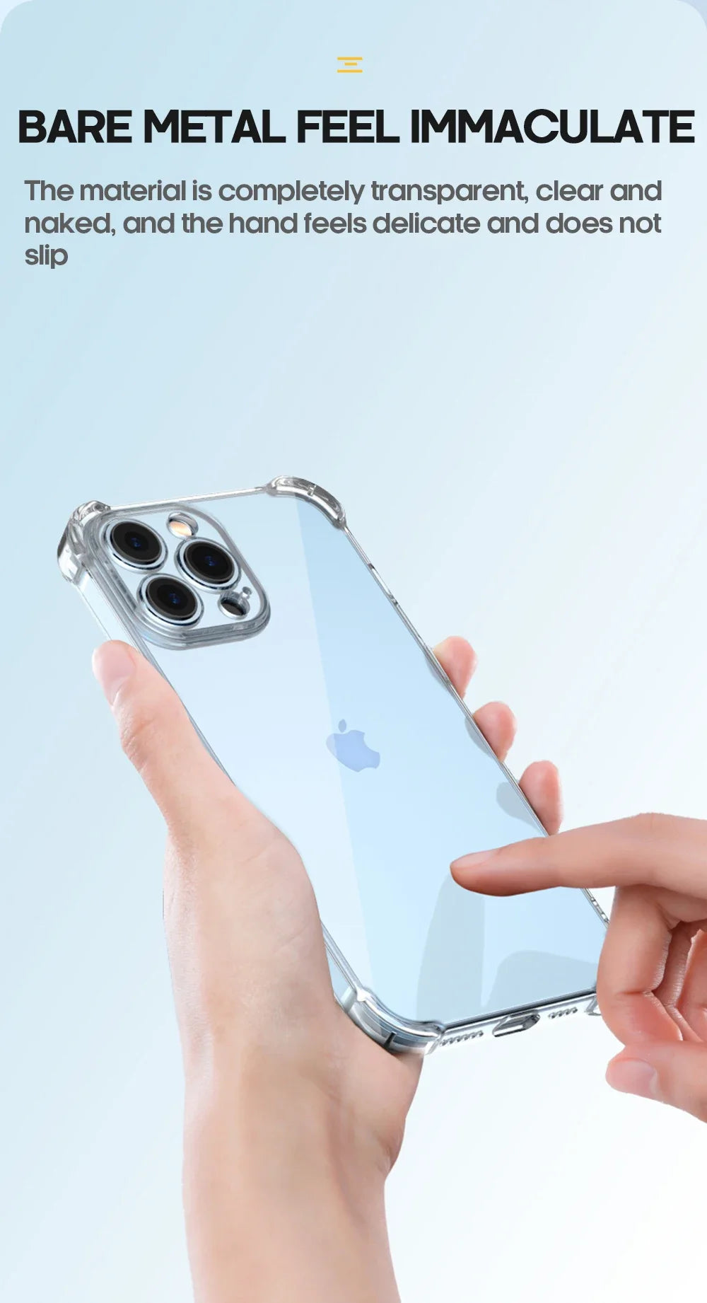 Clear Shockproof Lens Case