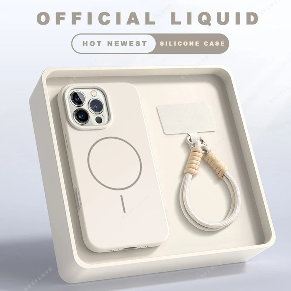 MagSafe Silicone Case with Strap
