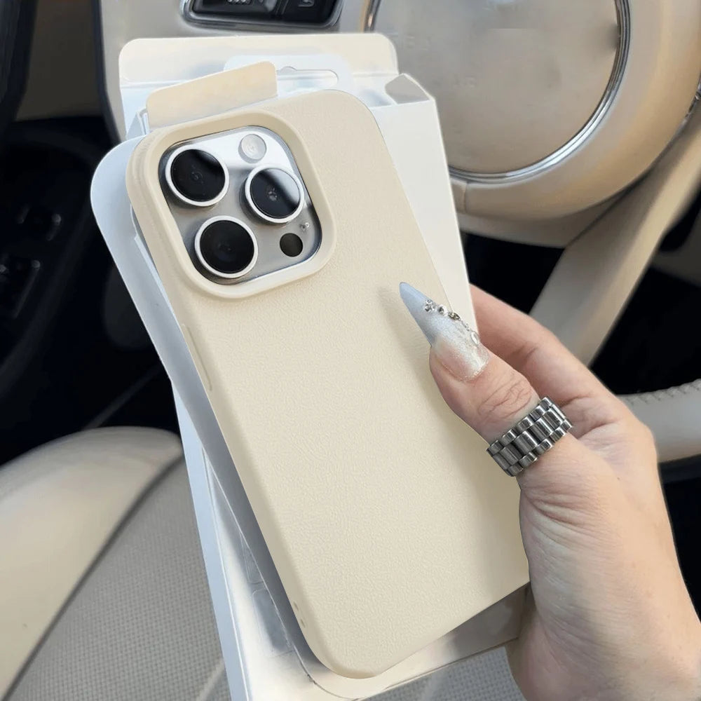 Leather Shockproof iPhone Case