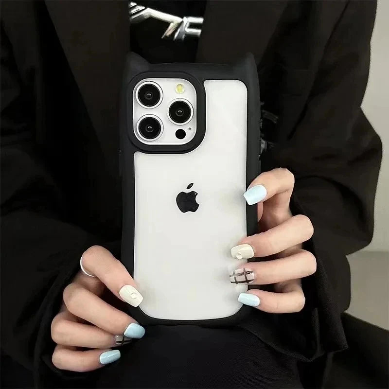 Cute Cat Ear Clear Case