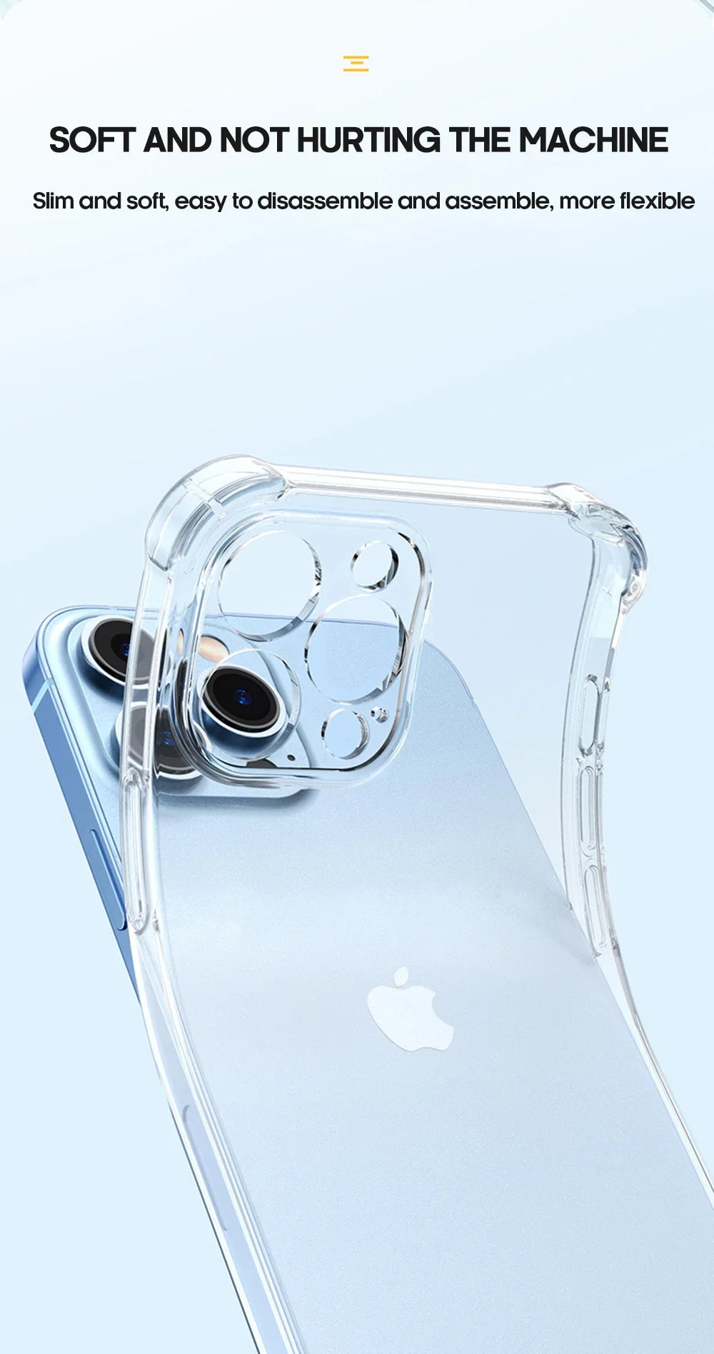 Clear Shockproof Lens Case