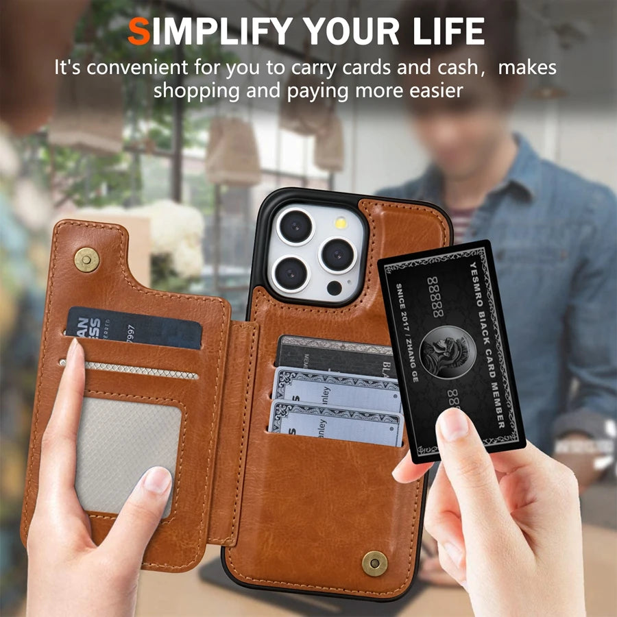 RFID Wallet Leather Case