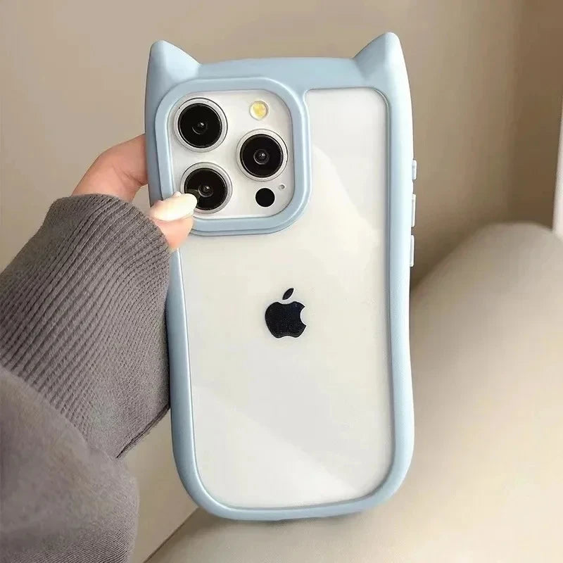 Cute Cat Ear Clear Case
