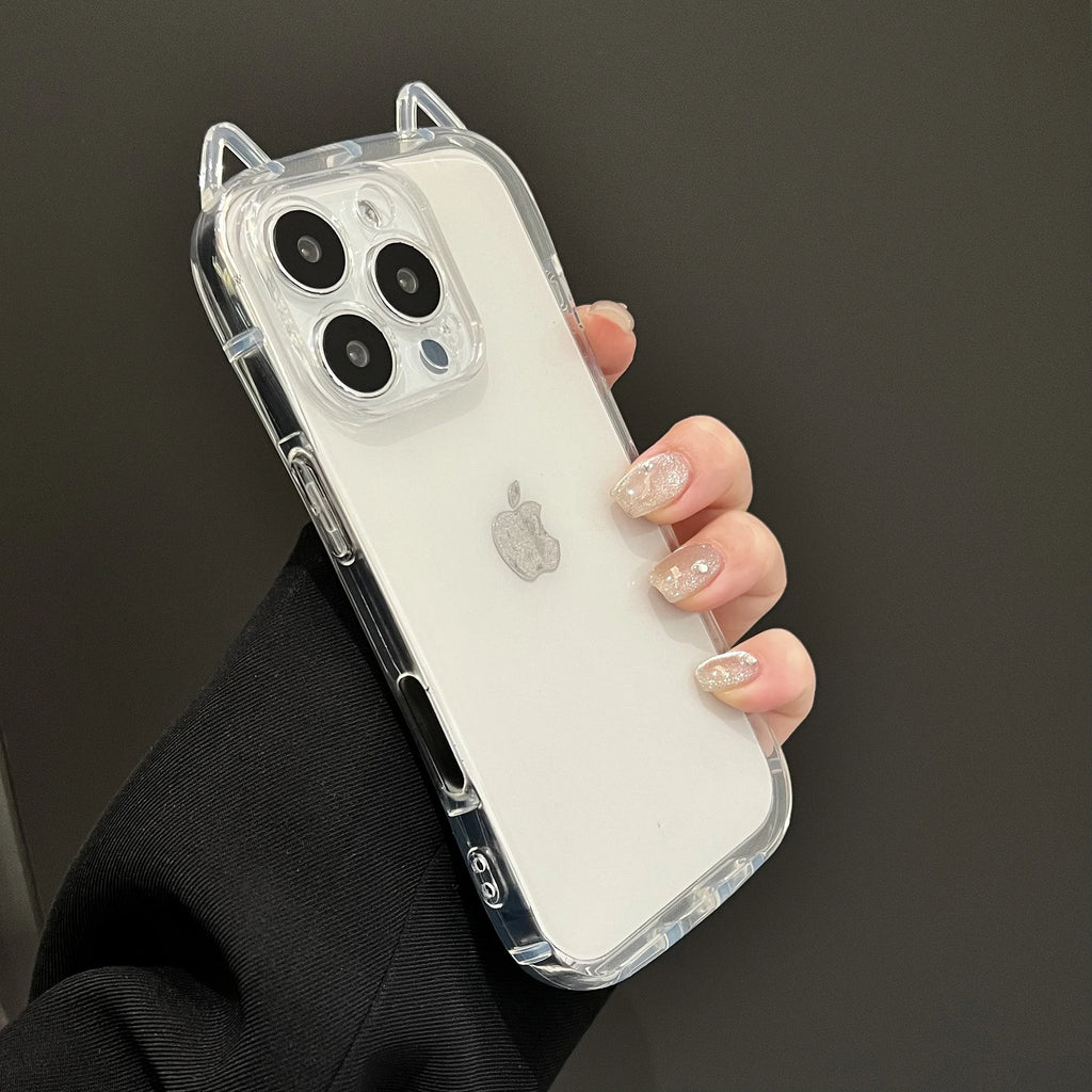 Cute Cat Ear Silicone Case