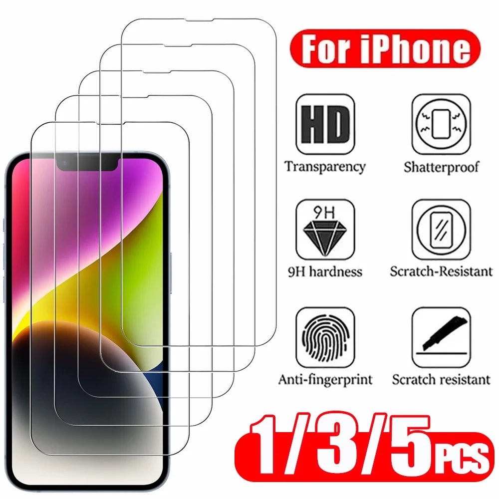 HD Tempered Glass (1–5 Pack)