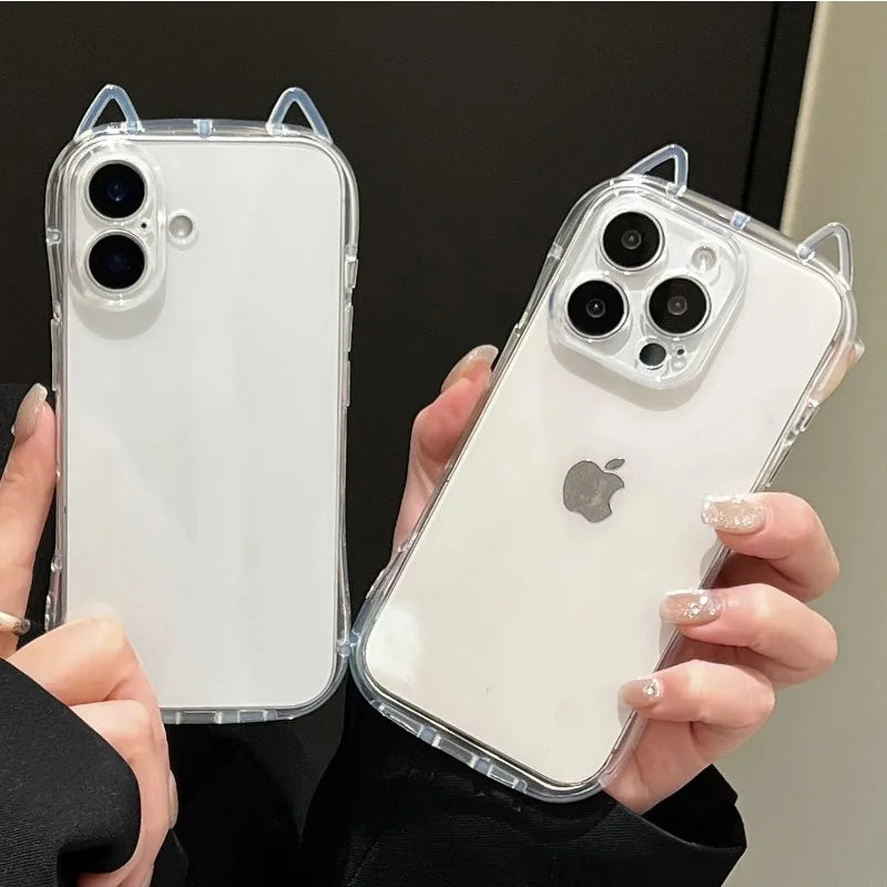 Cute Cat Ear Silicone Case
