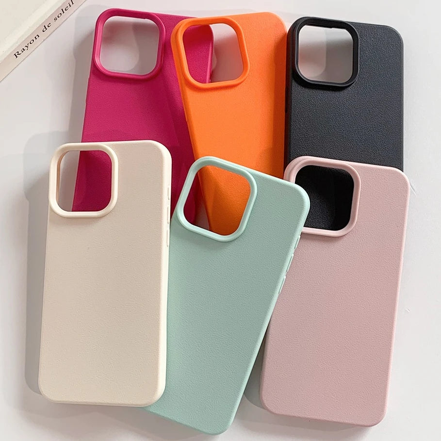 Leather Shockproof iPhone Case