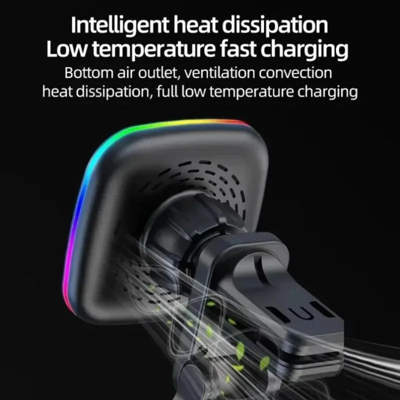 Magnetic Car Wireless Charger Holder (RGB)