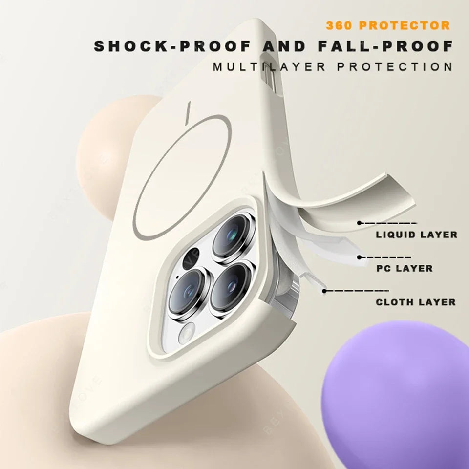 MagSafe Silicone Case with Strap