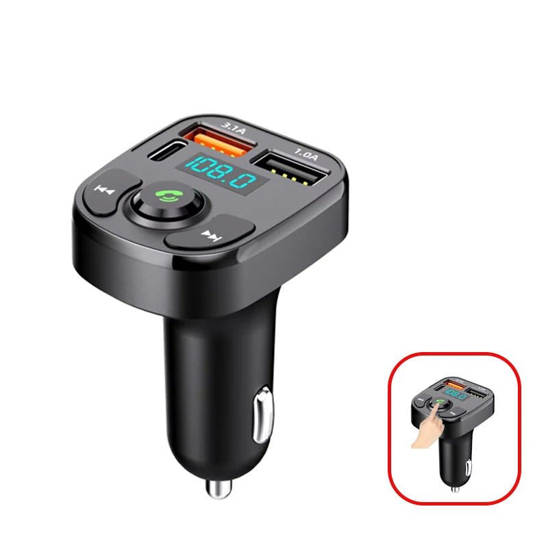 Bluetooth 5.0 FM Transmitter Car Charger