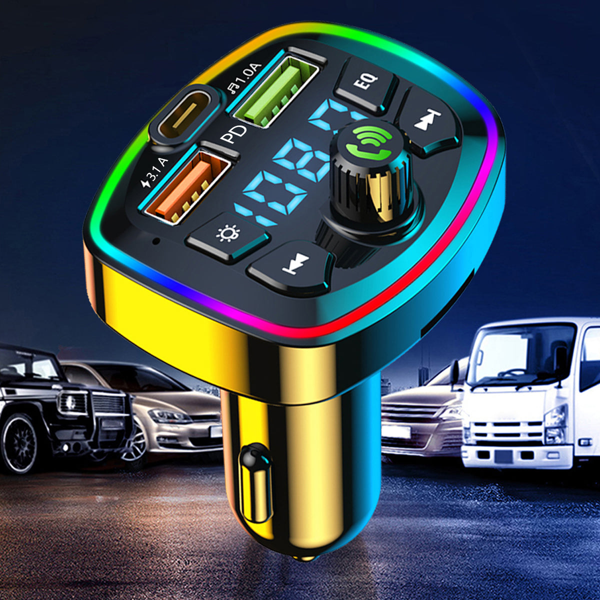 Bluetooth FM Transmitter Car MP3 Charger