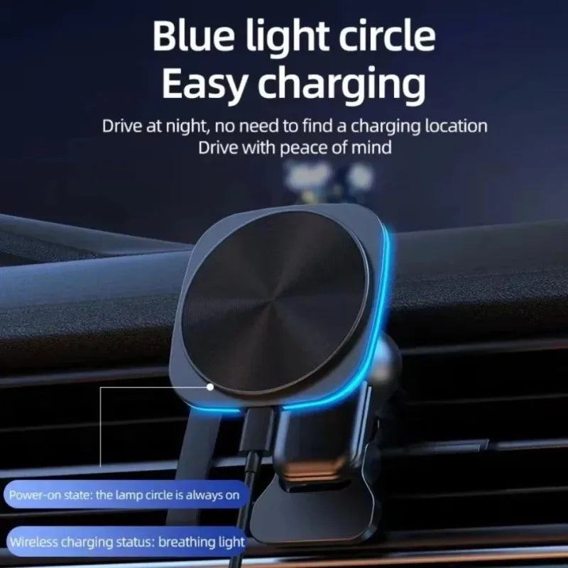 Magnetic Car Wireless Charger Holder (RGB)