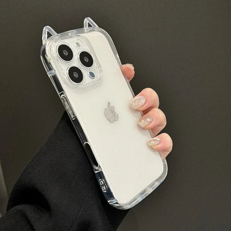 Cute Cat Ear Silicone Case